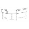 Corner Reception Counter